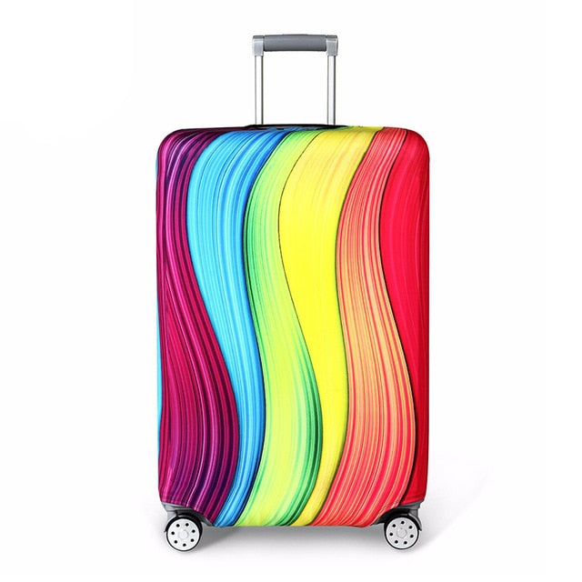 Thicker Travel Luggage Protective Cover Suitcase Case Cover Travel Accessories Elastic Luggage Cover Apply to 18-32inch Suitcase