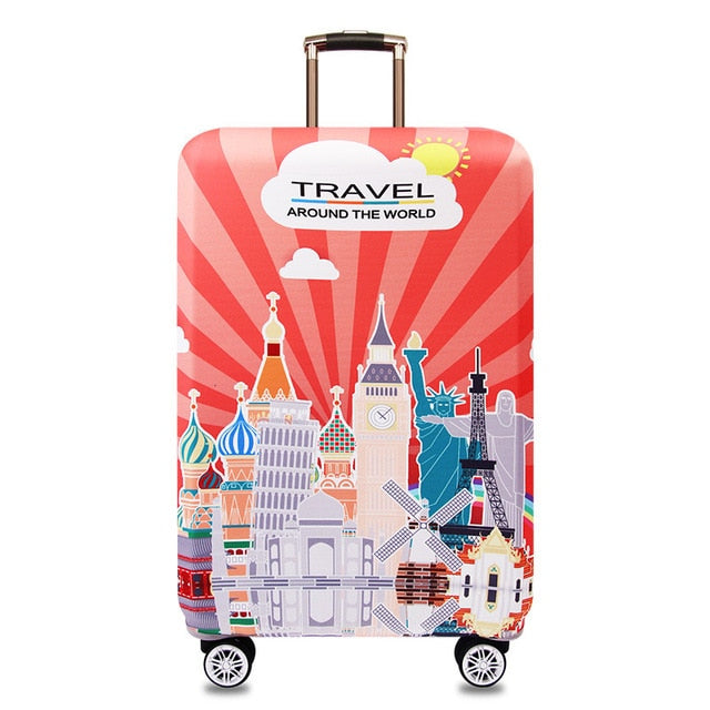 Thicker Travel Luggage Protective Cover Suitcase Case Cover Travel Accessories Elastic Luggage Cover Apply to 18-32inch Suitcase