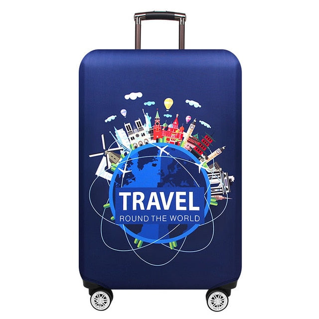 Thicker Travel Luggage Protective Cover Suitcase Case Cover Travel Accessories Elastic Luggage Cover Apply to 18-32inch Suitcase