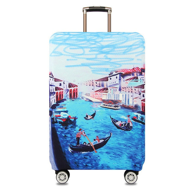 Thicker Travel Luggage Protective Cover Suitcase Case Cover Travel Accessories Elastic Luggage Cover Apply to 18-32inch Suitcase