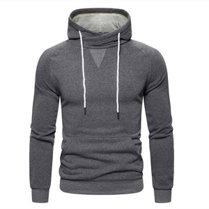 2019 New Autumn Winter Cotton Hoodied Mens Sweatshirts Solid Hoody Fleece Thick Hoodies Men Sportswear Zipper Sweatshirts Men