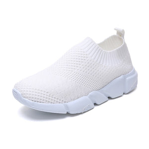 Rimocy Plus Size 46 Breathable Mesh Platform Sneakers Women Slip on Soft Ladies Casual Running Shoes Woman Knit Sock Shoes Flats