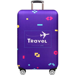 JULY'S SONG Trolley Luggage Cover Travel Suitcase Case Elastic Suitcase Protective Covers For 18-32 Inch Luggage Cover