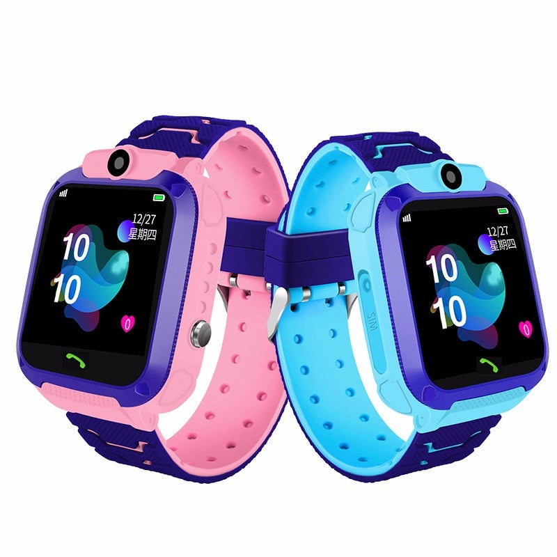 Waterproof Kids Q12 Smart Watch SOS Anti-lost Smartwatch Baby Clock Call Location Tracker Locator Watch No Sim Card Phone Toy