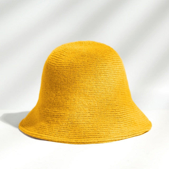 2020 panama warm winter Women's Bucket hat for teens Felt wool hat for girl sautumn and winter fashion Fur Black hip hop hat cap