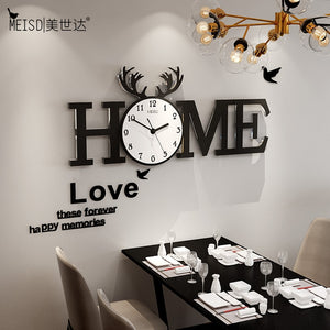 MEISD Modern Design Clock Wall Decor Hanging Wall Watch DIY Mirror Sticker Quartz Clock Silent Living Room Horloge Free Shipping