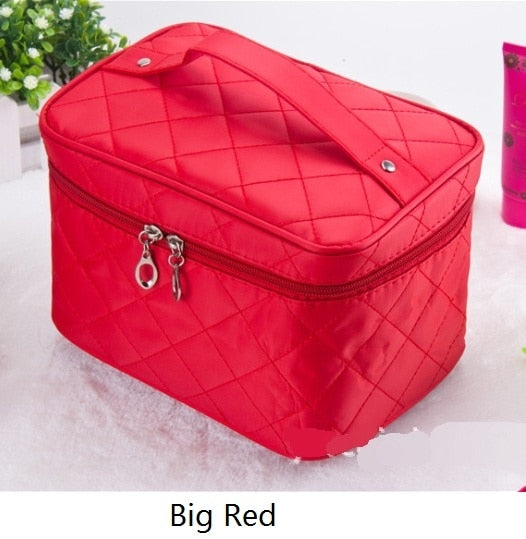 Cosmetic box 2020 female Quilted professional cosmetic bag women's large capacity storage handbag travel toiletry makeup bag ML1