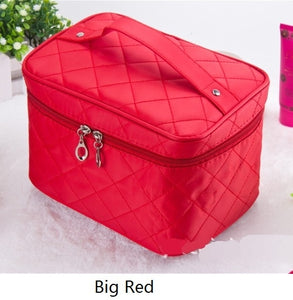 Cosmetic box 2020 female Quilted professional cosmetic bag women's large capacity storage handbag travel toiletry makeup bag ML1