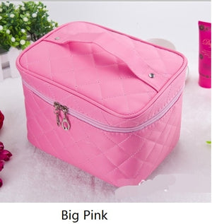 Cosmetic box 2020 female Quilted professional cosmetic bag women's large capacity storage handbag travel toiletry makeup bag ML1