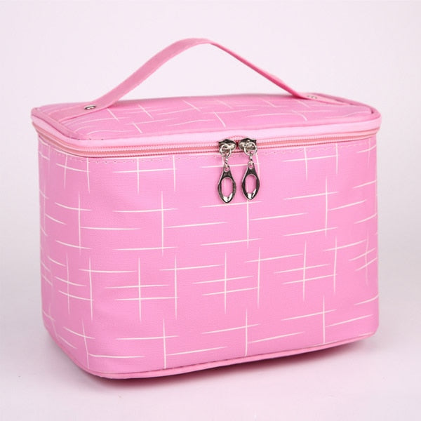 Cosmetic box 2020 female Quilted professional cosmetic bag women's large capacity storage handbag travel toiletry makeup bag ML1