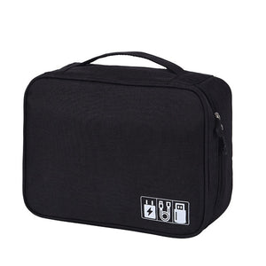 Portable Cable Digital Storage Bags Organizer USB Gadgets Wires Charger Power Battery Zipper Cosmetic Bag Case Accessories Item