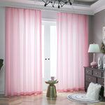 High Quality White Semi Crushed Sheer Curtains For Living Room Window Solid Color Long Tulle Bedroom Curtain Voile Party Drapes