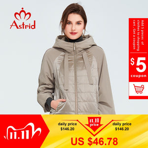 Astrid 2020 Spring coat women Outwear trend Jacket Short Parkas casual fashion female high quality Warm Thin Cotton ZM-8601