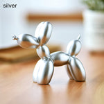 Resin Crafts Sculpture Gift Cute Small Balloon Dog Party Accessories Home Desktop Ornament Cake Dessert Decoration 9*3.5*7.5cm