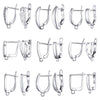 11.11 Sale Real 100% S925 Sterling Silver Findings Earrings Leverback Earwire Fittings Components Accessories Handmade Supplies