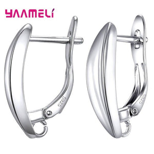 11.11 Sale Real 100% S925 Sterling Silver Findings Earrings Leverback Earwire Fittings Components Accessories Handmade Supplies