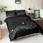 3D Digital Duvet Cover Music Note Printed Bedding Set Beating Comforter Cover Kids Adult Bedding Set for Winter US/EU/AU Size