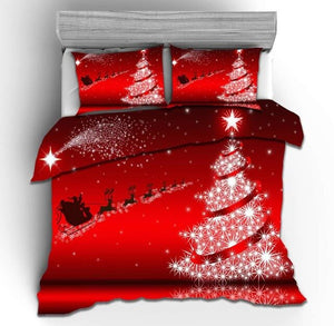 2020 Fashion Bedding Set 2/3pcs 11 Patterns 3d Digital Christmas Printing Duvet Cover Sets Twin double Full Queen King