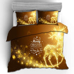 2020 Fashion Bedding Set 2/3pcs 11 Patterns 3d Digital Christmas Printing Duvet Cover Sets Twin double Full Queen King