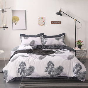 Soft Bedding Set with Heart Romantic Flower Fruit Twin Queen Flat Sheet Duvet Quilt Cover Pillowcase Cotton Ployester Adult Kids