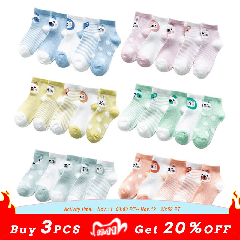 5Pairs/lot Toddler Baby Boy Socks Summer Mesh Thin Baby Socks for Girls Cotton Newborn Infant Baby Girl Socks Cheap Stuff