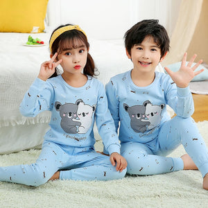 Kids Pajamas Sets Boys Girls 100% Cotton Night Suit Children Cartoon Sleepwear Pyjamas kids Cotton Nightwear 2-13Y Teens Clothes