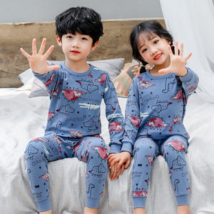 Kids Pajamas Sets Boys Girls 100% Cotton Night Suit Children Cartoon Sleepwear Pyjamas kids Cotton Nightwear 2-13Y Teens Clothes