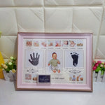 My First Year Photo Frame Baby DIY Handprint Footprint 12 Months Photo Frame Boy Girl My 1 Year Gift Craft Ink Kids Photo Frame