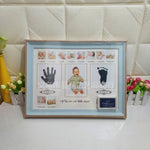 My First Year Photo Frame Baby DIY Handprint Footprint 12 Months Photo Frame Boy Girl My 1 Year Gift Craft Ink Kids Photo Frame