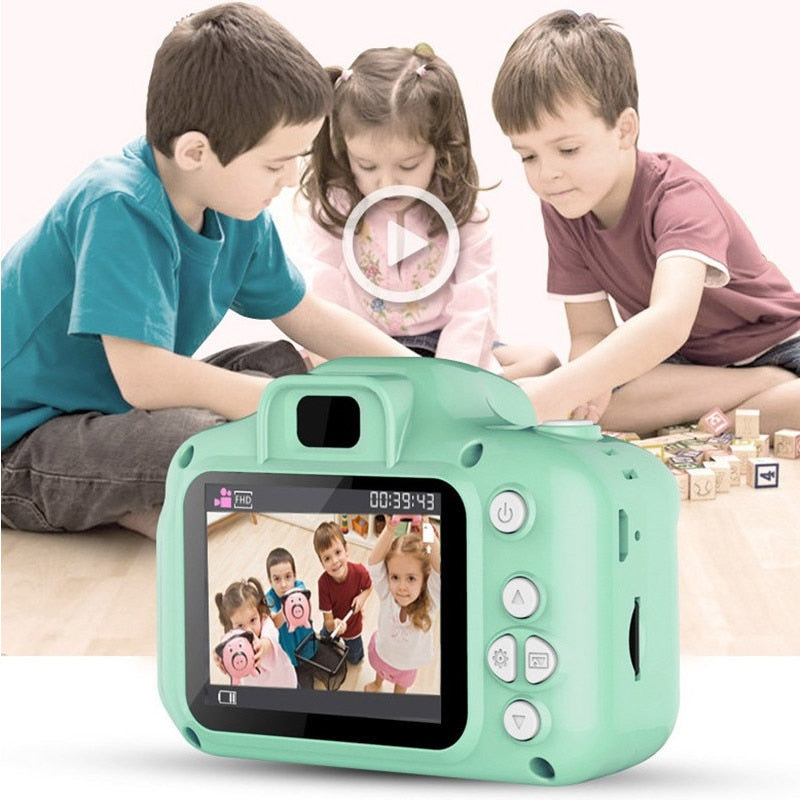 Mini Children's Digital Cameras with 16GB Memory TF Card Toys for Children Kids Birthday Gift Outdoor Game Christmas Gift