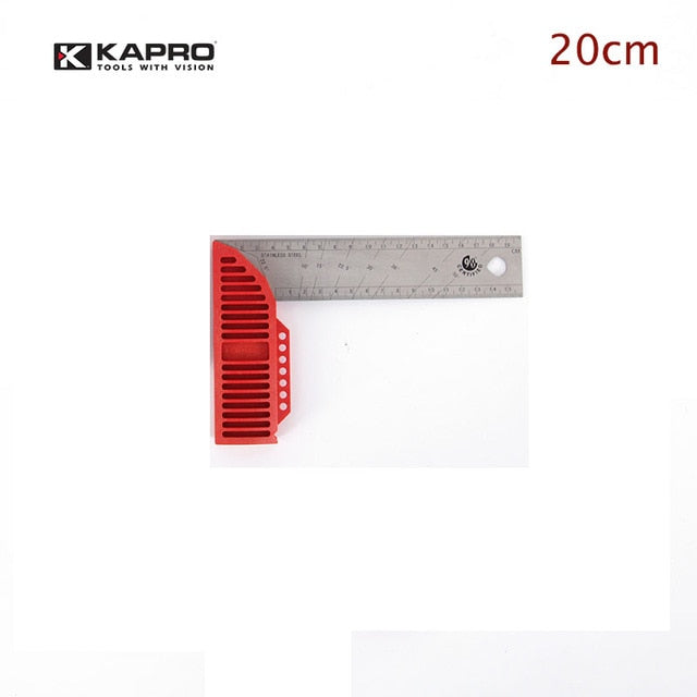 KAPRO 20/25/30/40cm multifunction level ruler With Handle High Accuracy Marking Straight Ruler Stainless Steel Measuring Tools