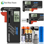 BT-168D LCD Display AA/AAA/C/D/9V/1.5V Batteries Universal Button Cell Battery Colour Coded Meter Indicate Volt Tester Checker