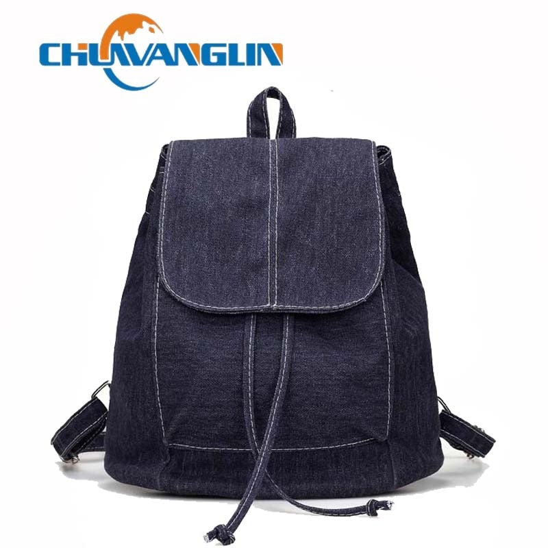 Chuwanglin New backpack women casual canvas mochila feminina travel bags Wild Drawstring backpack bags for women 2018 C0115