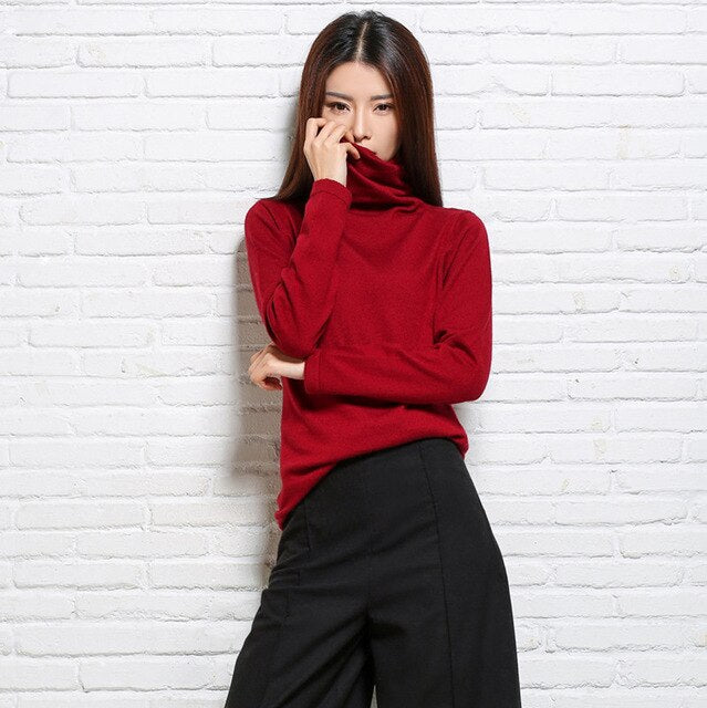 2019 Spring sales Fashion Long Sleeve Bottoming shirt  Women Cashmere Wool Pullovers High Quality New Design Free Shipping