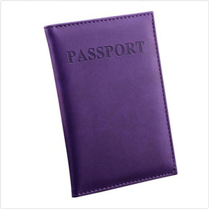 1Pc Travel Passport Cover Utility Simple Passport ID Card Cover Holder Protector Skin Leather Passport Wallet Travel Accessories