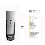 Sandisk 100% USB flash 16GB 32GB 64GB 128GB 256GB Genuine Ultra Flair USB 3.0 metal DJ OTG Type C DIY Logo Disk On key Pendrive